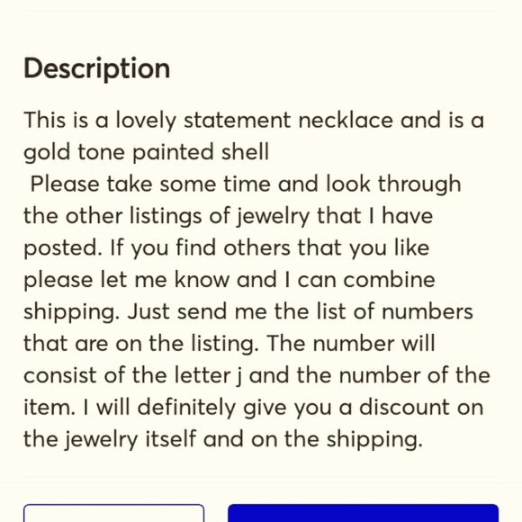 J388 Goldtone Shell Statement - Picture 7 of 7